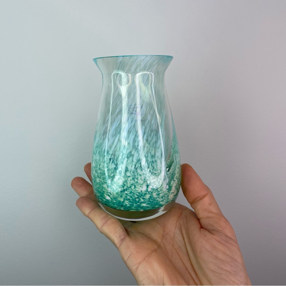 Handblown in Scotland Christal Glass Vase